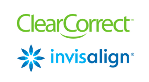 Invisalign and ClearCorrect logos